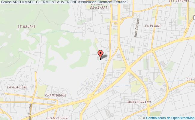plan association Archi'made Clermont Auvergne Clermont-Ferrand