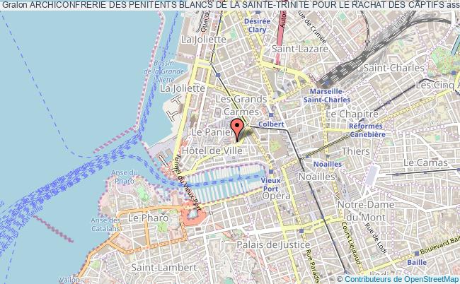 plan association Archiconfrerie Des Penitents Blancs De La Sainte-trinite Pour Le Rachat Des Captifs Marseille