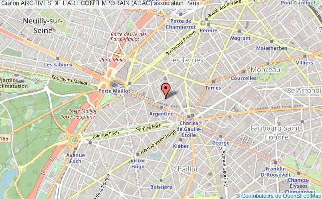plan association Archives De L'art Contemporain (adac) Paris