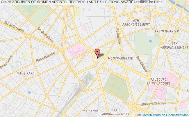 plan association Archives Of Women Artists, Research And Exhibitions(aware) Paris