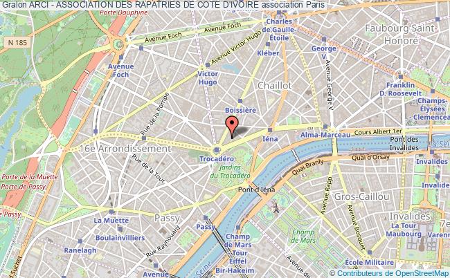 plan association Arci - Association Des Rapatries De Cote D'ivoire Paris