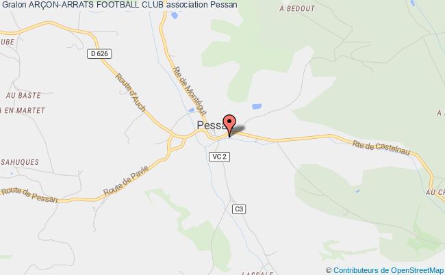 plan association ArÇon-arrats Football Club Pessan