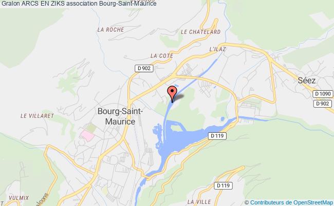 plan association Arcs En Ziks Bourg-Saint-Maurice