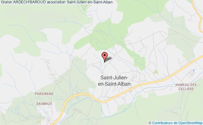 plan association Ardech'baroud Saint-Julien-en-Saint-Alban