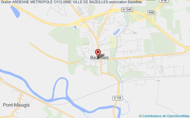plan association Ardenne Metropole Cyclisme Ville De Bazeilles Bazeilles