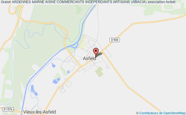 plan association Ardennes Marne Aisne Commercants Independants Artisans (amacia) Asfeld