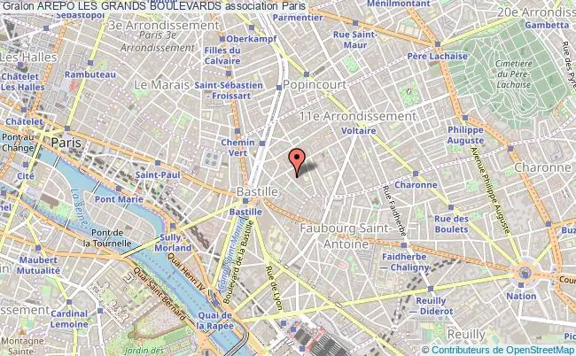 plan association Arepo Les Grands Boulevards Paris 11e