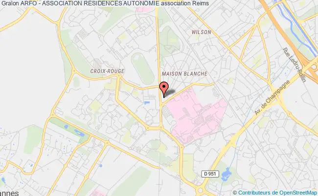 plan association Arfo - Association RÉsidences Autonomie Reims