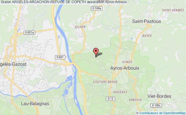 plan association Argeles-arcachon-refuge De Copeth Ayros-Arbouix