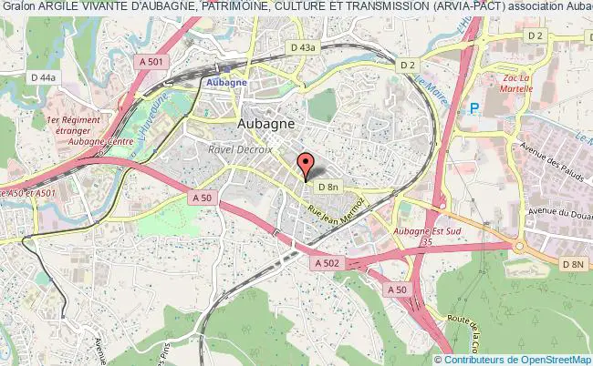 plan association Argile Vivante D'aubagne, Patrimoine, Culture Et Transmission (arvia-pact) Aubagne