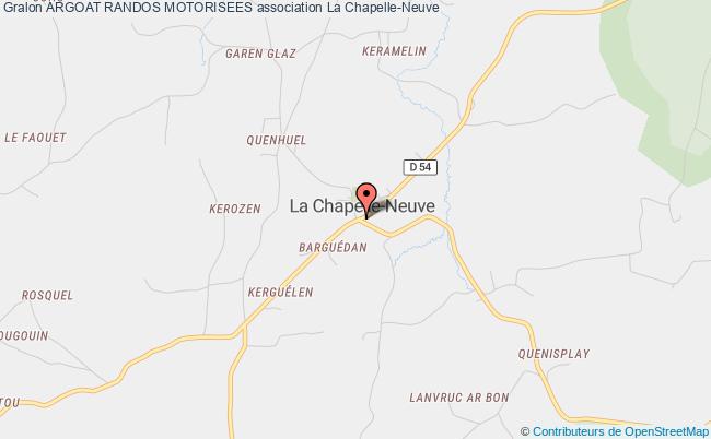 plan association Argoat Randos Motorisees La Chapelle-Neuve