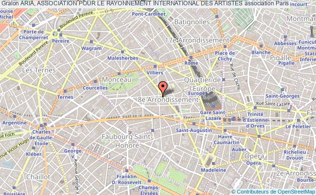 plan association Aria, Association Pour Le Rayonnement International Des Artistes Paris