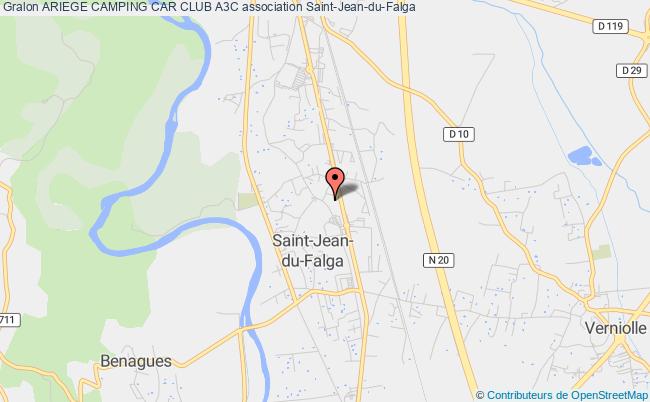 plan association Ariege Camping Car Club A3c Saint-Jean-du-Falga