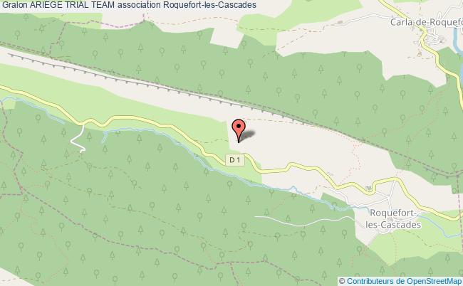 plan association Ariege Trial Team Roquefort-les-Cascades