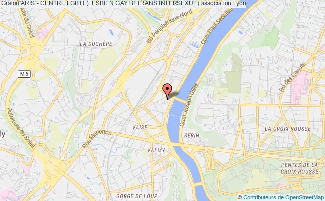 plan association Aris - Centre Lgbti (lesbien Gay Bi Trans Intersexue) Lyon