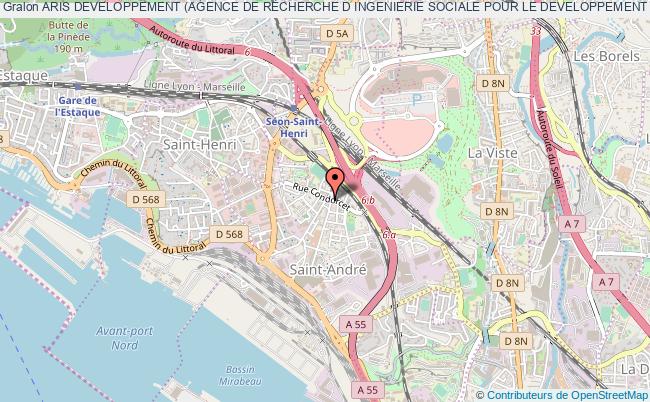 plan association Aris Developpement (agence De Recherche D Ingenierie Sociale Pour Le Developpement Local) Marseille