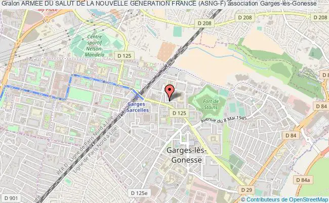 plan association Armee Du Salut De La Nouvelle Generation France (asng-f) Garges-lès-Gonesse