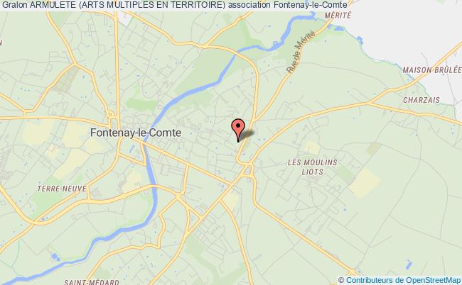 plan association Armulete (arts Multiples En Territoire) Fontenay-le-Comte