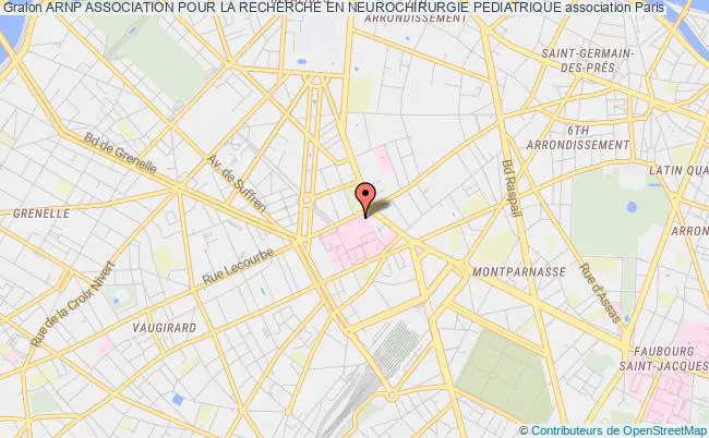 plan association Arnp Association Pour La Recherche En Neurochirurgie Pediatrique Paris