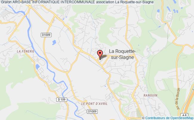 plan association Aro-base Informatique Intercommunale La    Roquette-sur-Siagne
