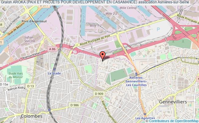 plan association Aroka (paix Et Projets Pour Developpement En Casamance) Asnières-sur-Seine