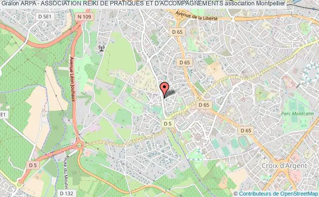 plan association Arpa - Association Reiki De Pratiques Et D'accompagnements Montpellier