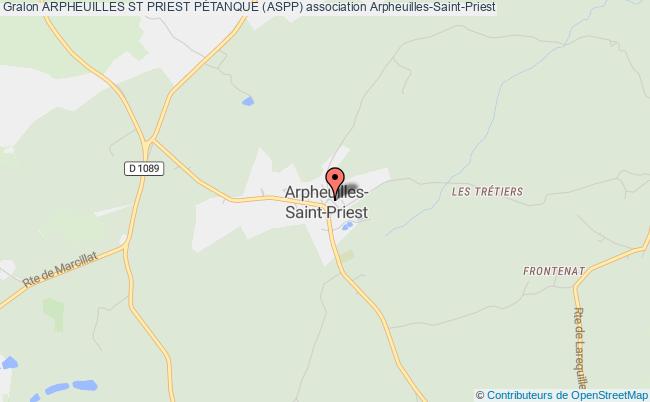 plan association Arpheuilles St Priest PÉtanque (aspp) Arpheuilles-Saint-Priest