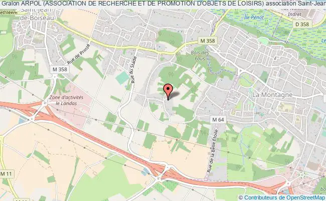 plan association Arpol (association De Recherche Et De Promotion D'objets De Loisirs) Saint-Jean-de-Boiseau
