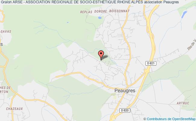 plan association Arse - Association RÉgionale De Socio-esthÉtique Rhone Alpes Peaugres