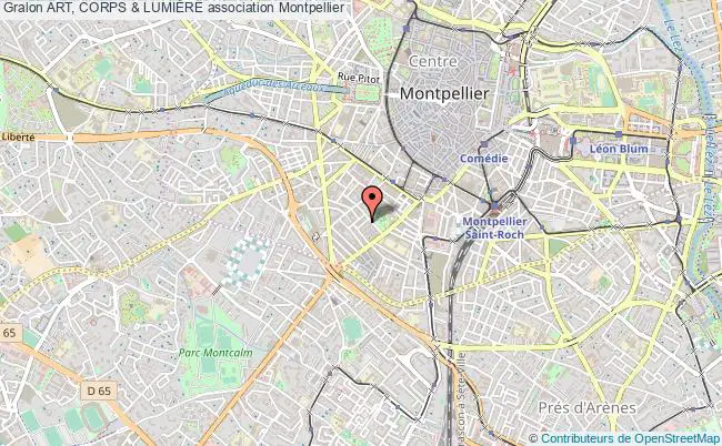 plan association Art, Corps & LumiÈre Montpellier