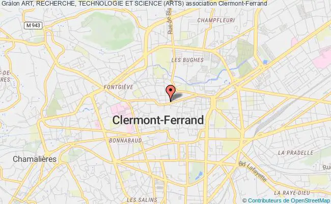 plan association Art, Recherche, Technologie Et Science (arts) Clermont-Ferrand