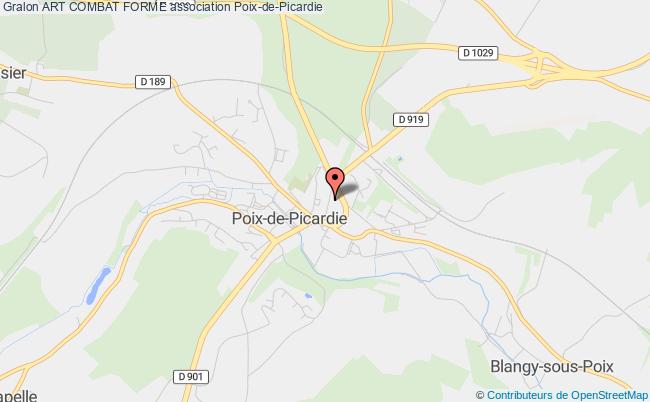 plan association Art Combat Forme Poix-de-Picardie