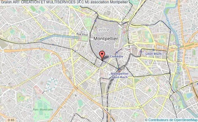 plan association Art Creation Et Multiservices (a C M) Montpellier
