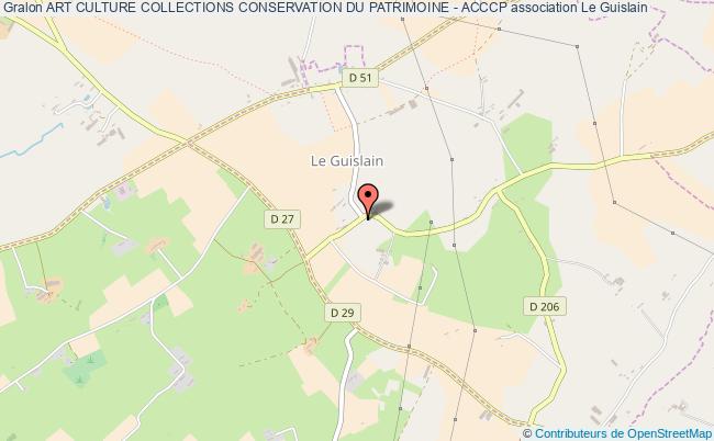 plan association Art Culture Collections Conservation Du Patrimoine - Acccp Le    Guislain