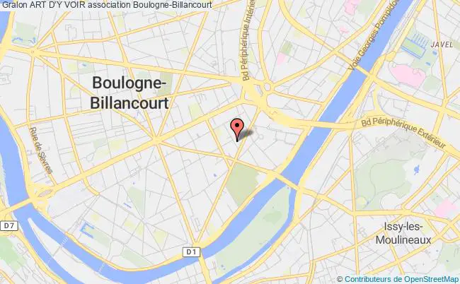 plan association Art D'y Voir Boulogne-Billancourt