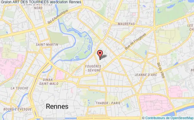 plan association Art Des Tournees Rennes