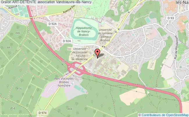 plan association Art-detente Vandoeuvre-lès-Nancy