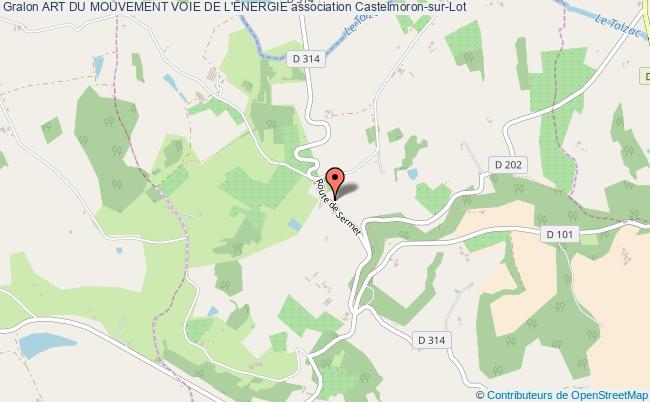 plan association Art Du Mouvement Voie De L'energie Castelmoron-sur-Lot