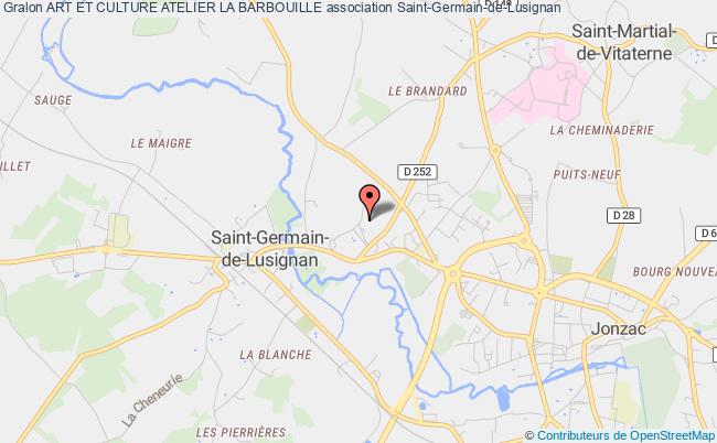plan association Art Et Culture Atelier La Barbouille Saint-Germain-de-Lusignan