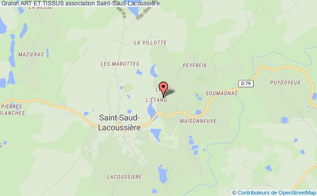 plan association Art Et Tissus Saint-Saud-Lacoussière