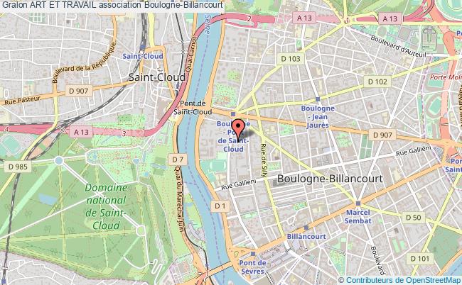 plan association Art Et Travail Boulogne-Billancourt