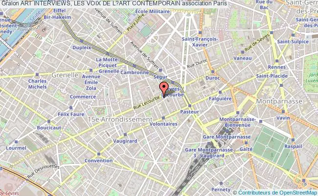 plan association Art Interviews, Les Voix De L?art Contemporain Paris