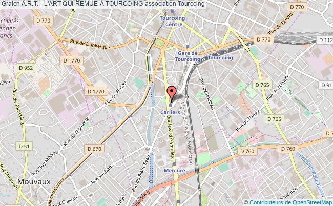 plan association A.r.t. - L'art Qui Remue À Tourcoing 