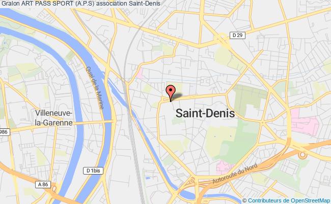 plan association Art Pass Sport (a.p.s) Saint-Denis
