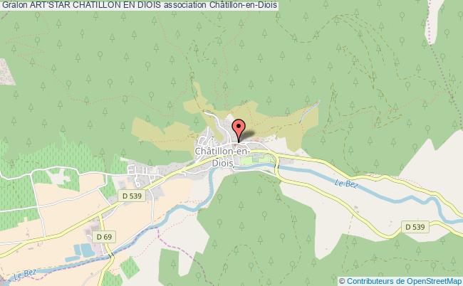 plan association Art'star Chatillon En Diois Châtillon-en-Diois