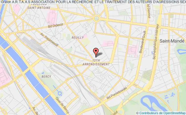 plan association A.r.t.a.a.s Association Pour La Recherche Et Le Traitement Des Auteurs D'agressions Sexuelles Paris