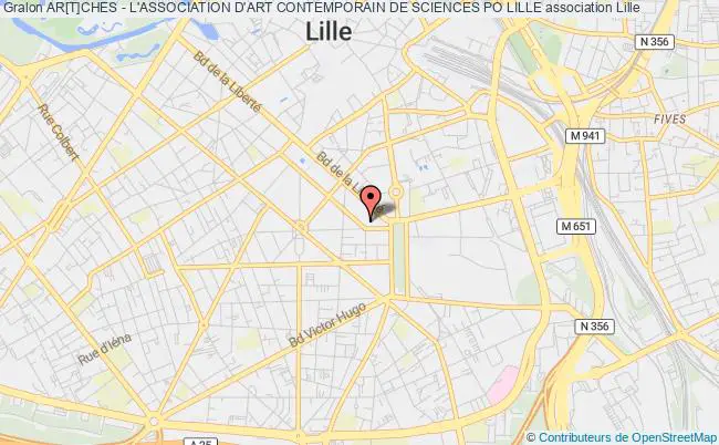 plan association Ar[t]ches - L'association D'art Contemporain De Sciences Po Lille Lille