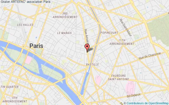 plan association Artefac' Paris