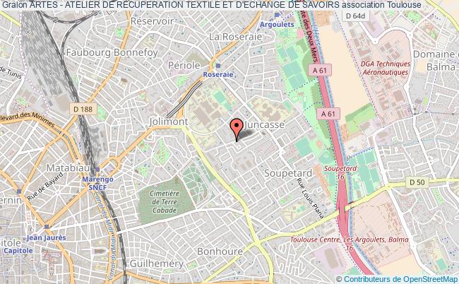 plan association Artes - Atelier De Recuperation Textile Et D'echange De Savoirs Toulouse