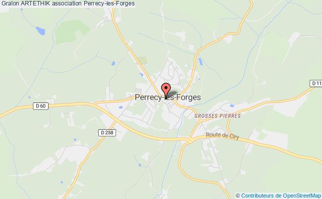 plan association Artethik Perrecy-les-Forges